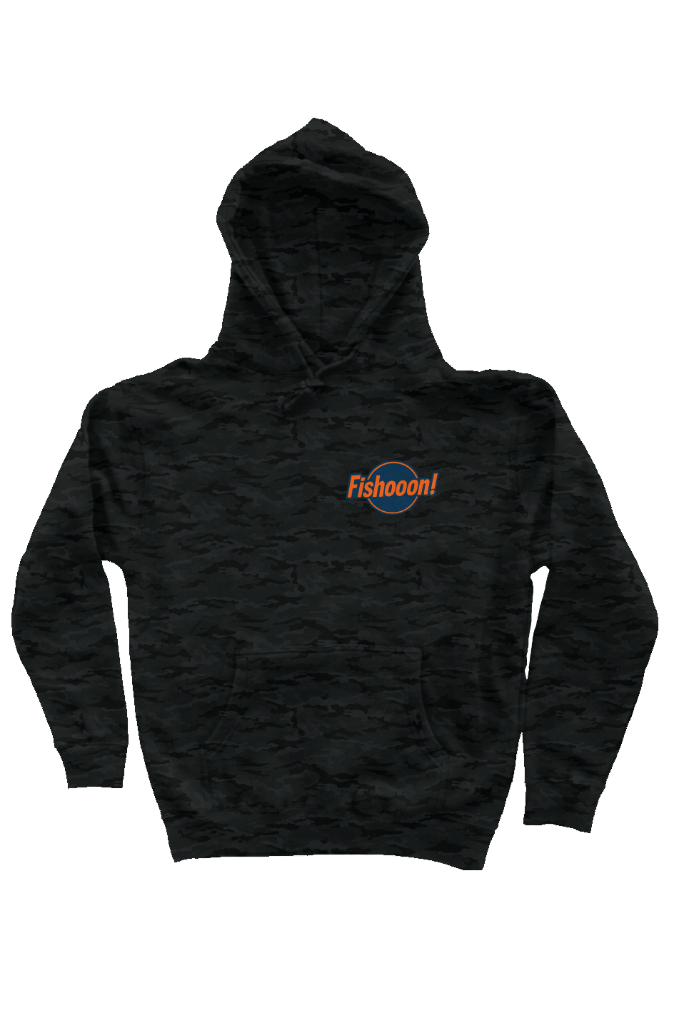 Camo Independent Heavyweight Hoodie Left Blue logo