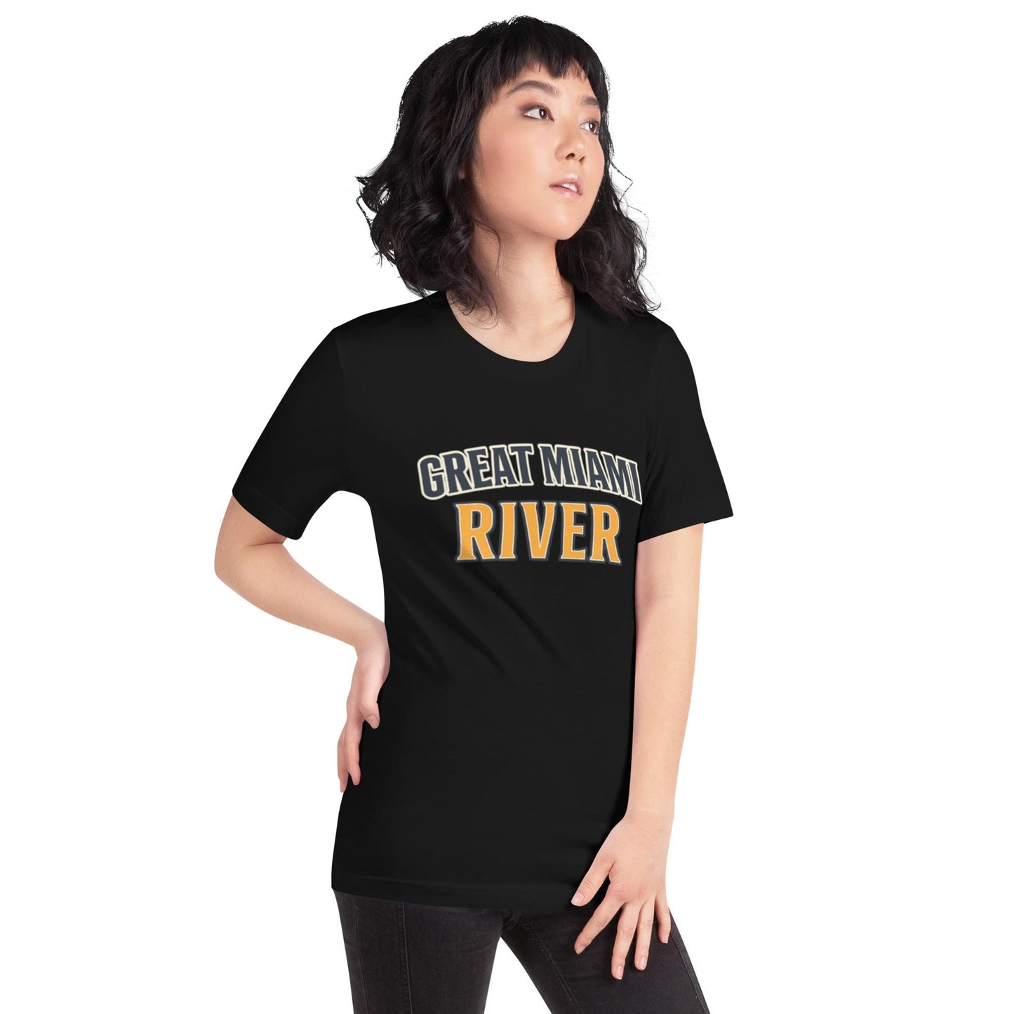 Black Great Miami River – BabyBull Fishing Co. T-Shirt