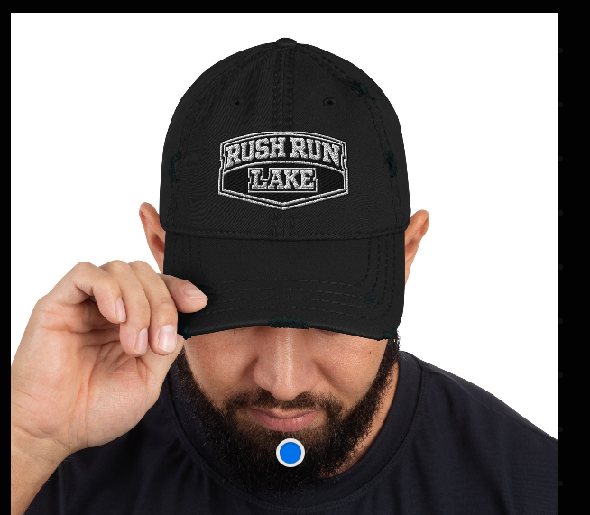 Rush Run Lake Embroidered Hat | Ohio Fishing Cap | Lake Life Baseball Hat