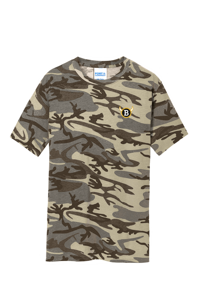BabyBull Horned B Camo Tee, Left Chest