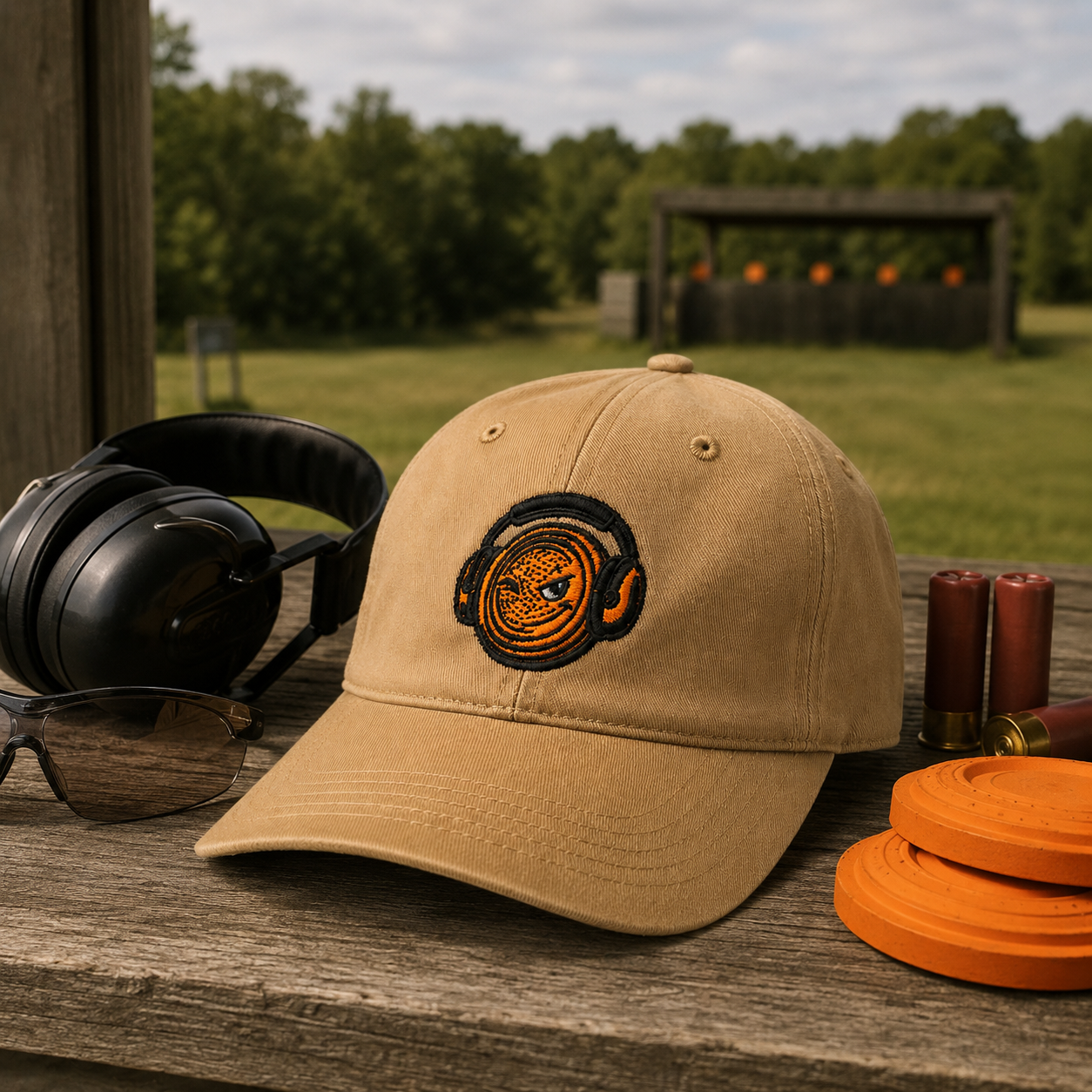 Gertie Embroidered Trap & Skeet Hat – Tan