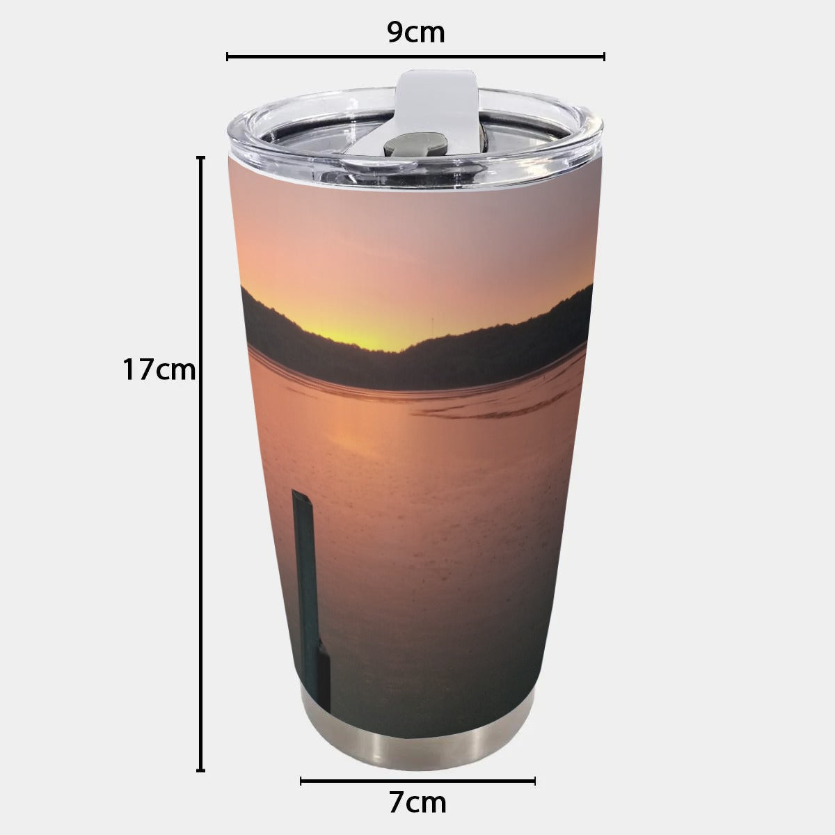 Great Miami River Sunset Tumbler | Ohio Photography Gift