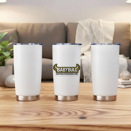 BabyBull™ Logo Stainless Steel Travel Tumbler – 17cm Insulated Cup
