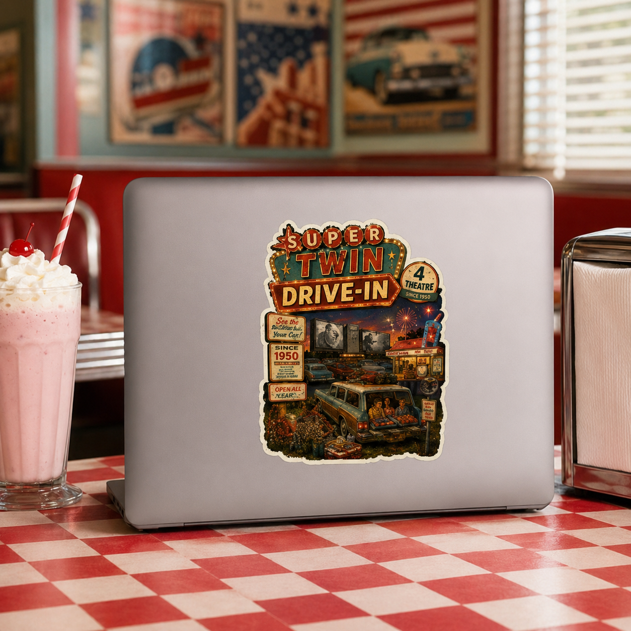 Retro Road Trip Sticker 3-Pack