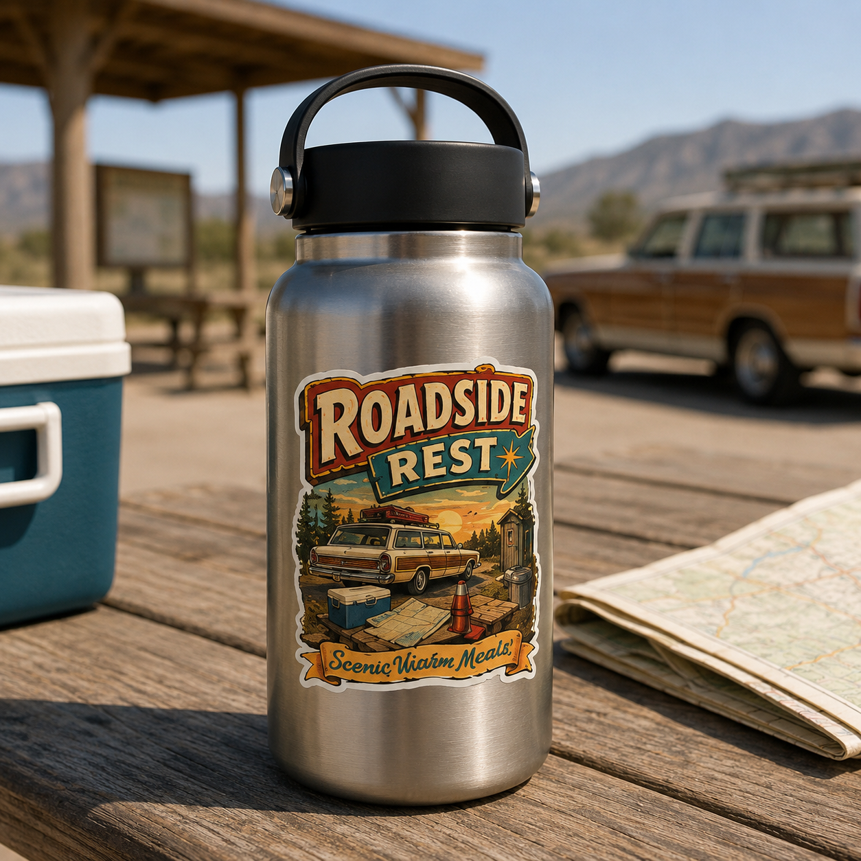 Retro Road Trip Sticker 3-Pack