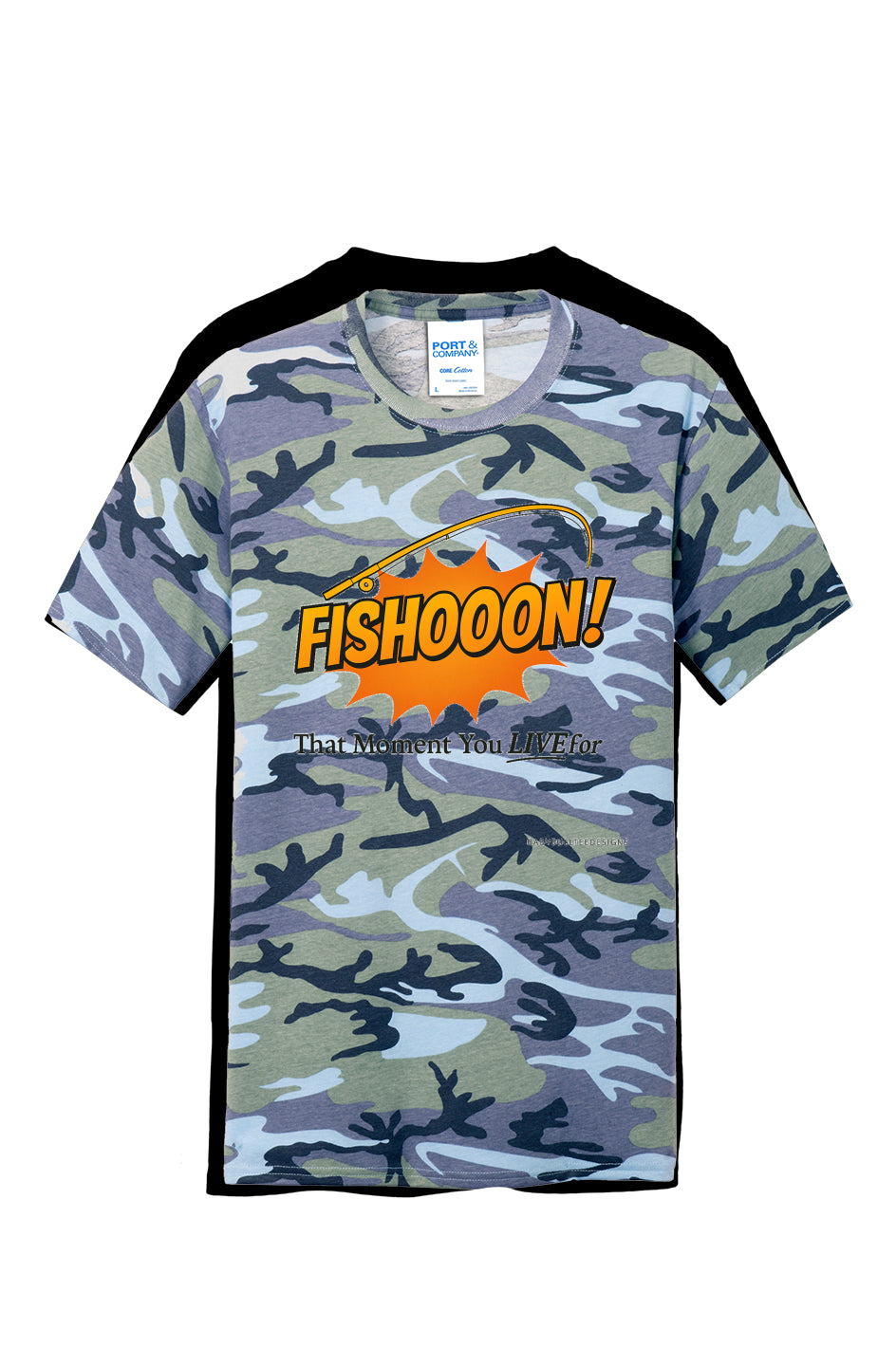 Fishooon Core Cotton Camo Tee