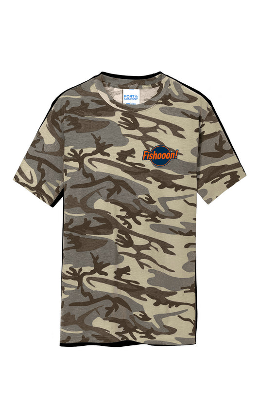 Fishooon Left Breast Orange and Black, Core Cotton