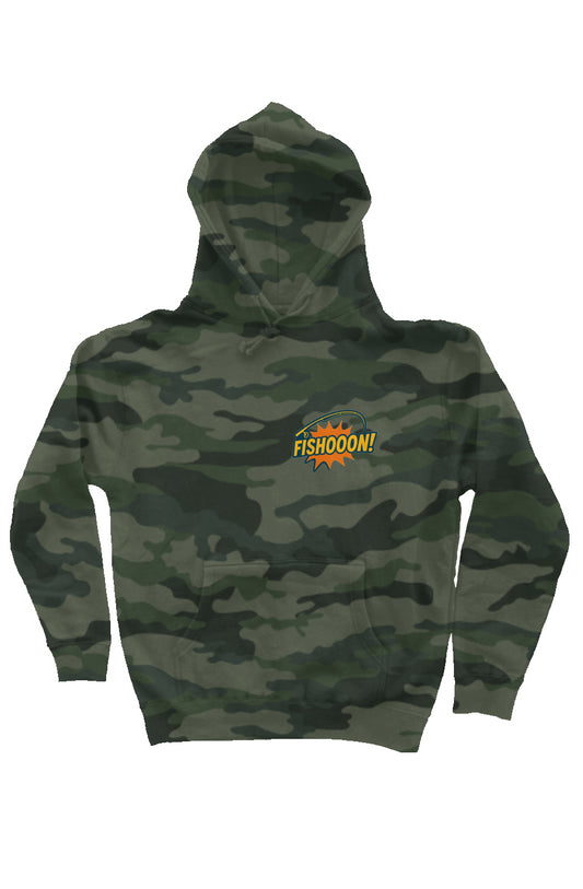 Fishooon Camo Independent Heavyweight Hoodie Orang