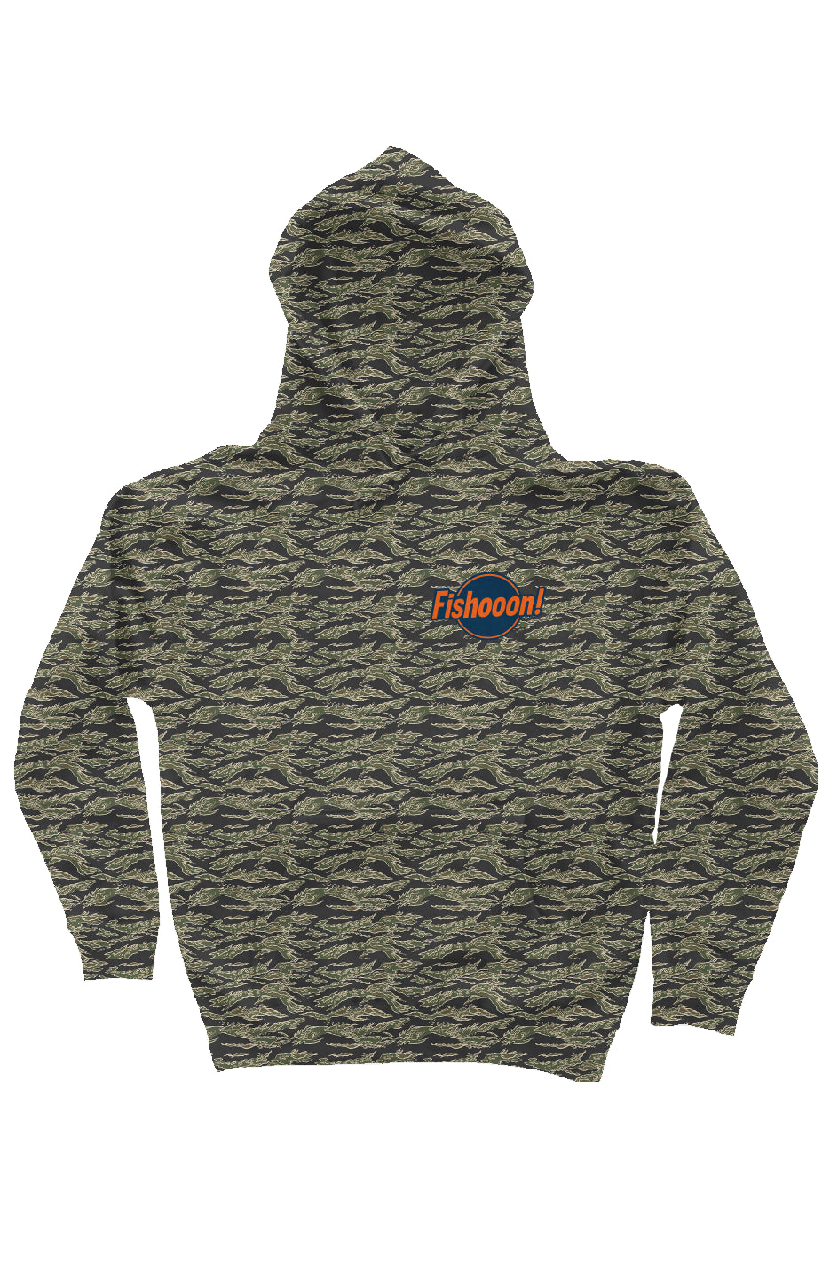 Camo Independent Heavyweight Hoodie Left Blue logo