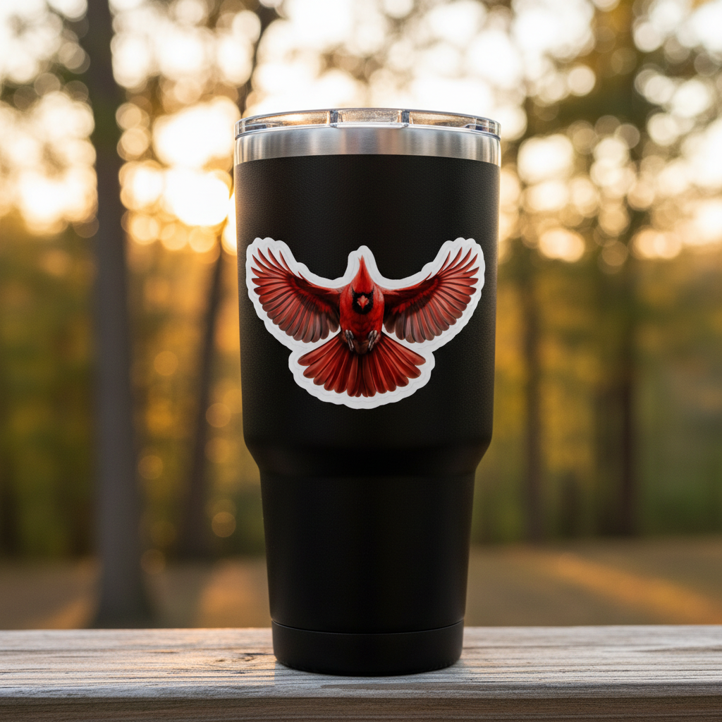 Cardinal Sticker - Yeti Tumbler
