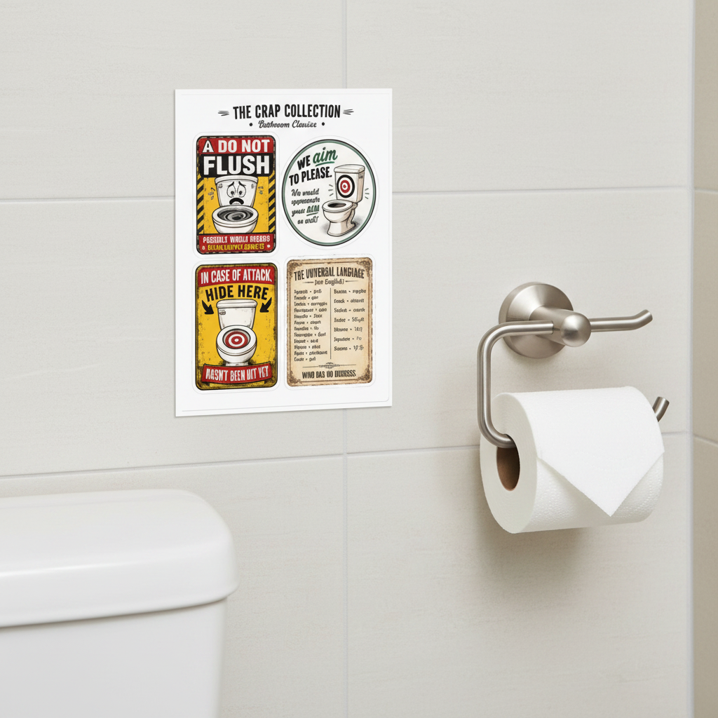 Crap Collection - Bathroom Wall