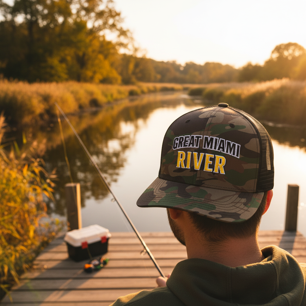 Great Miami River Camo Hat - River Setting