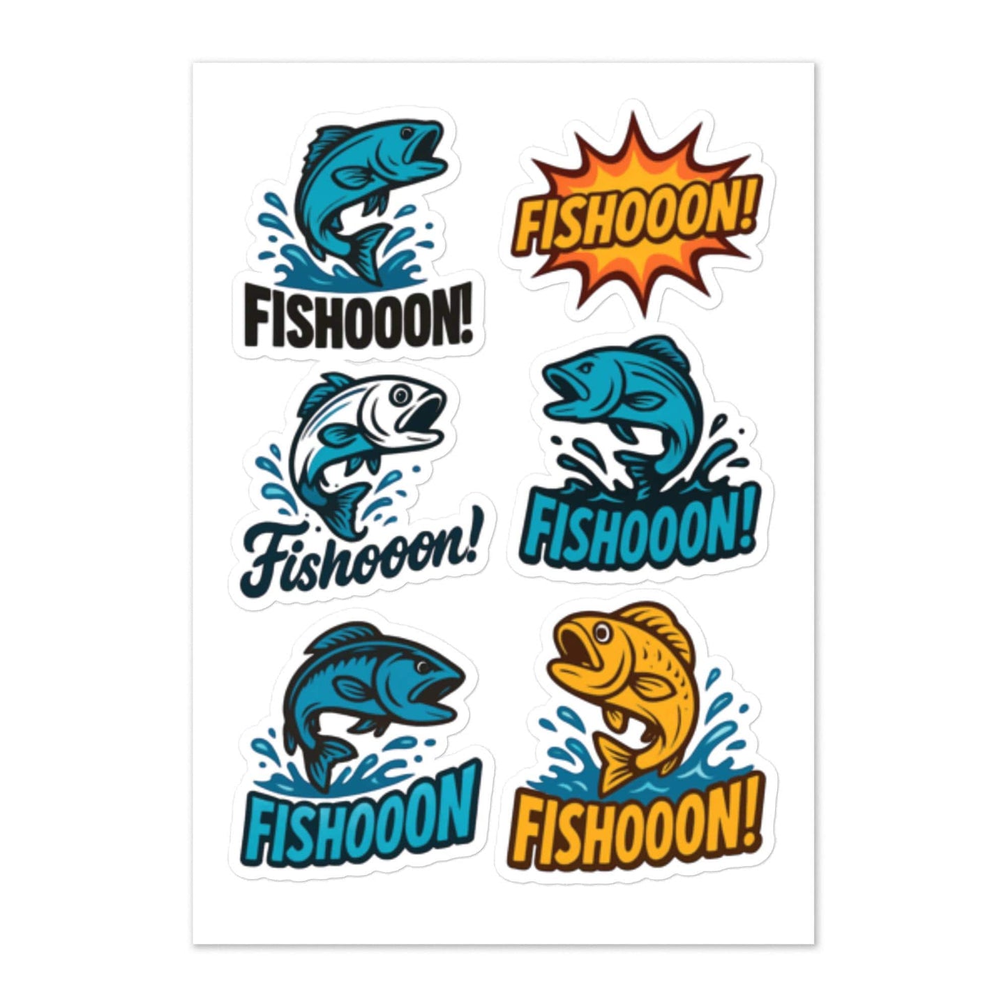 Fishooon! Sticker Sheet