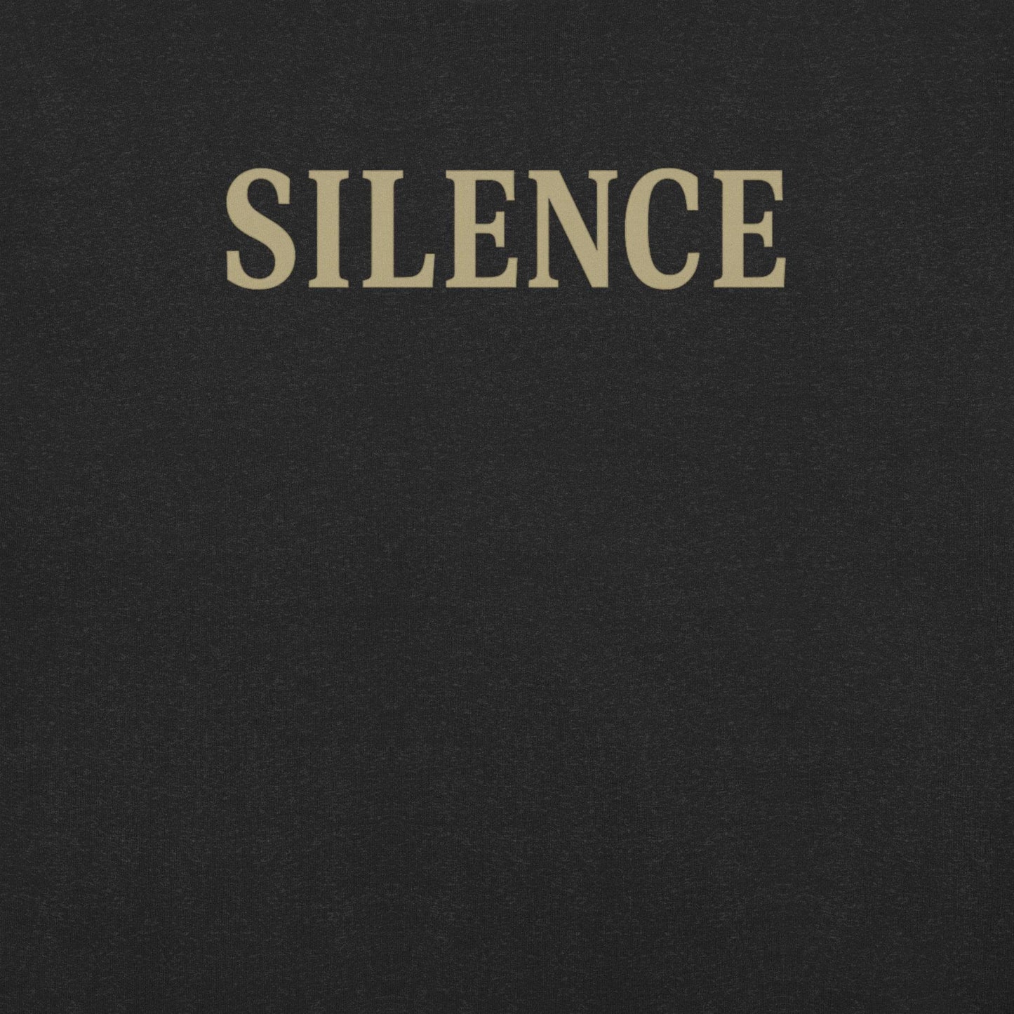 SILENCE | Minimalist Quiet Power Tee by BabyBullTeeDesigns