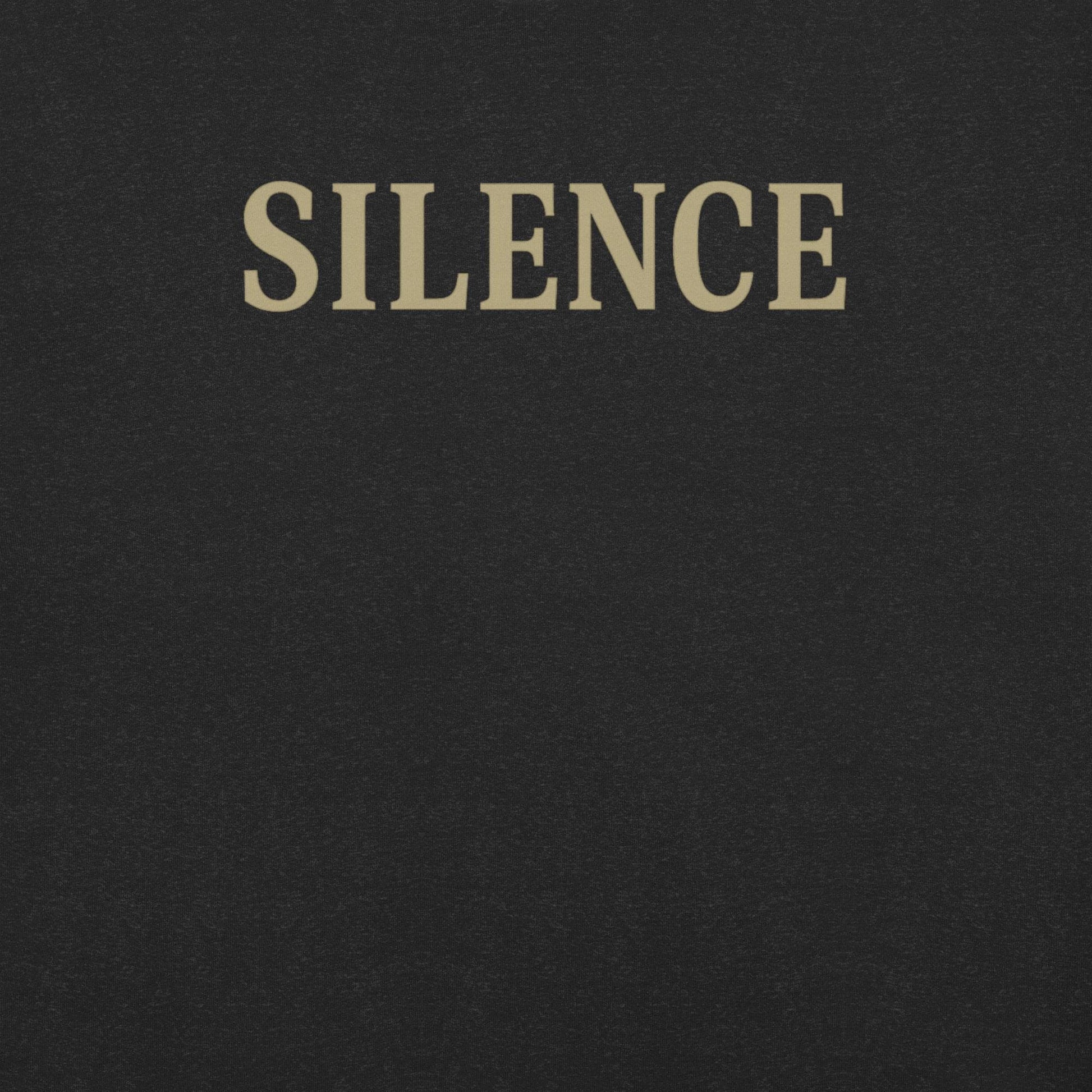 SILENCE | Minimalist Quiet Power Tee by BabyBullTeeDesigns