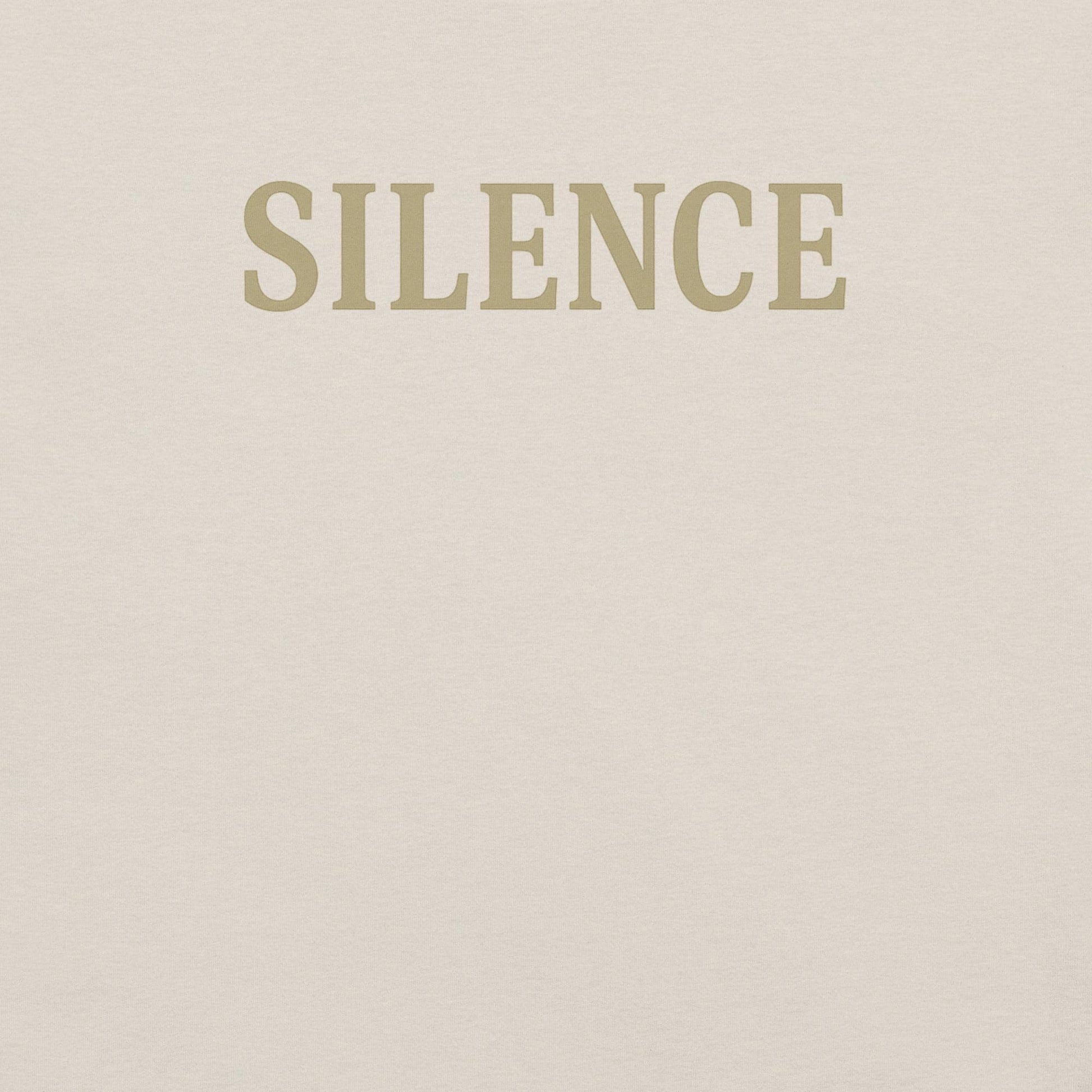 SILENCE | Minimalist Quiet Power Tee by BabyBullTeeDesigns