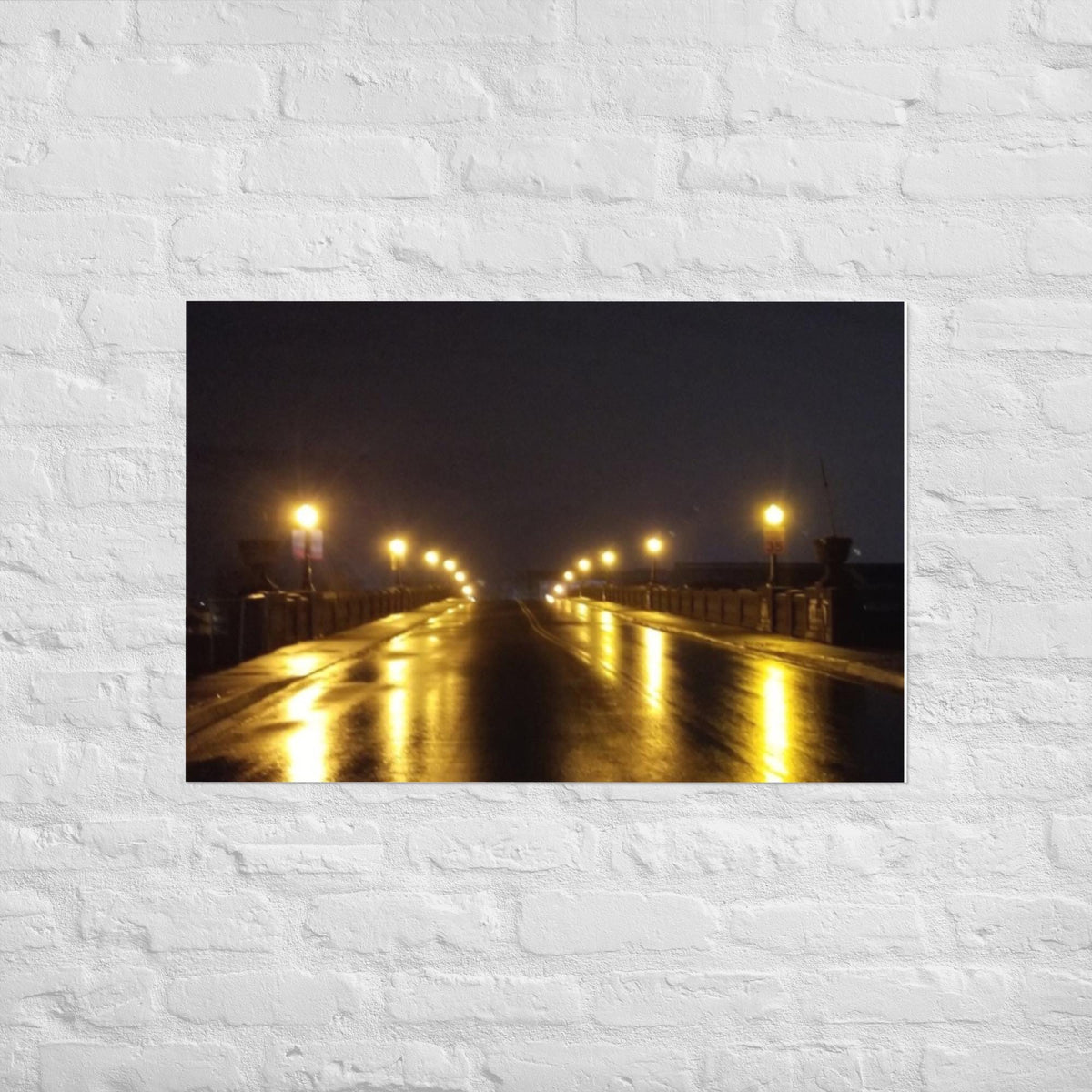 Bridge of Light Golden Reflection Art Print Wall Poster BabyBull
