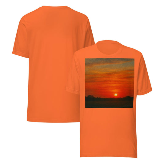 Burning Watercolor – Sunset in Motion by BabyBullTeeDesigns