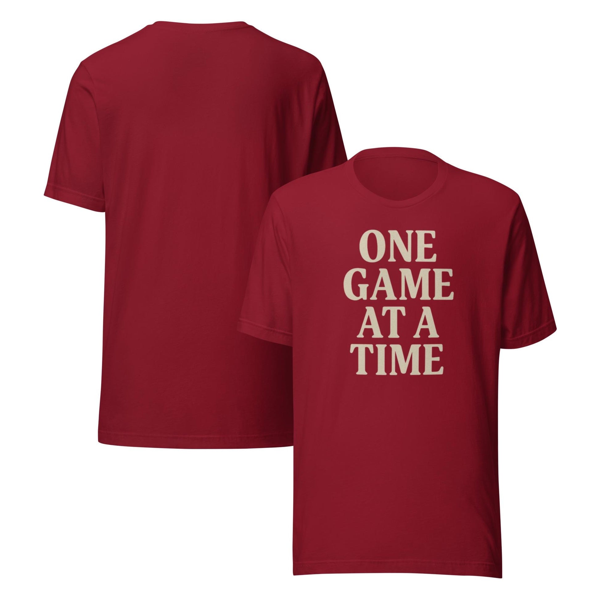 One Game at a Time Unisex t-shirt