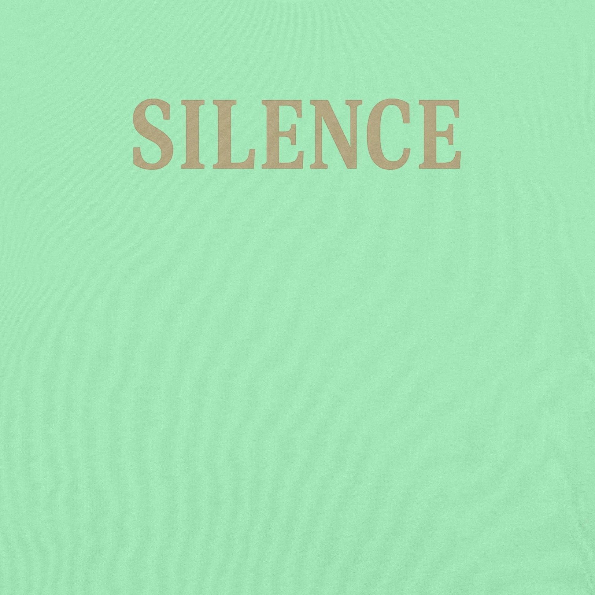 SILENCE | Minimalist Quiet Power Tee by BabyBullTeeDesigns