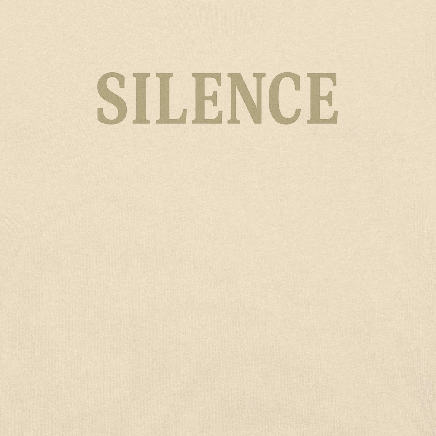 SILENCE | Minimalist Quiet Power Tee by BabyBullTeeDesigns