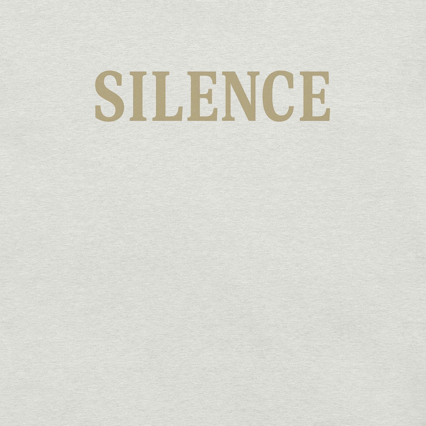 SILENCE | Minimalist Quiet Power Tee by BabyBullTeeDesigns