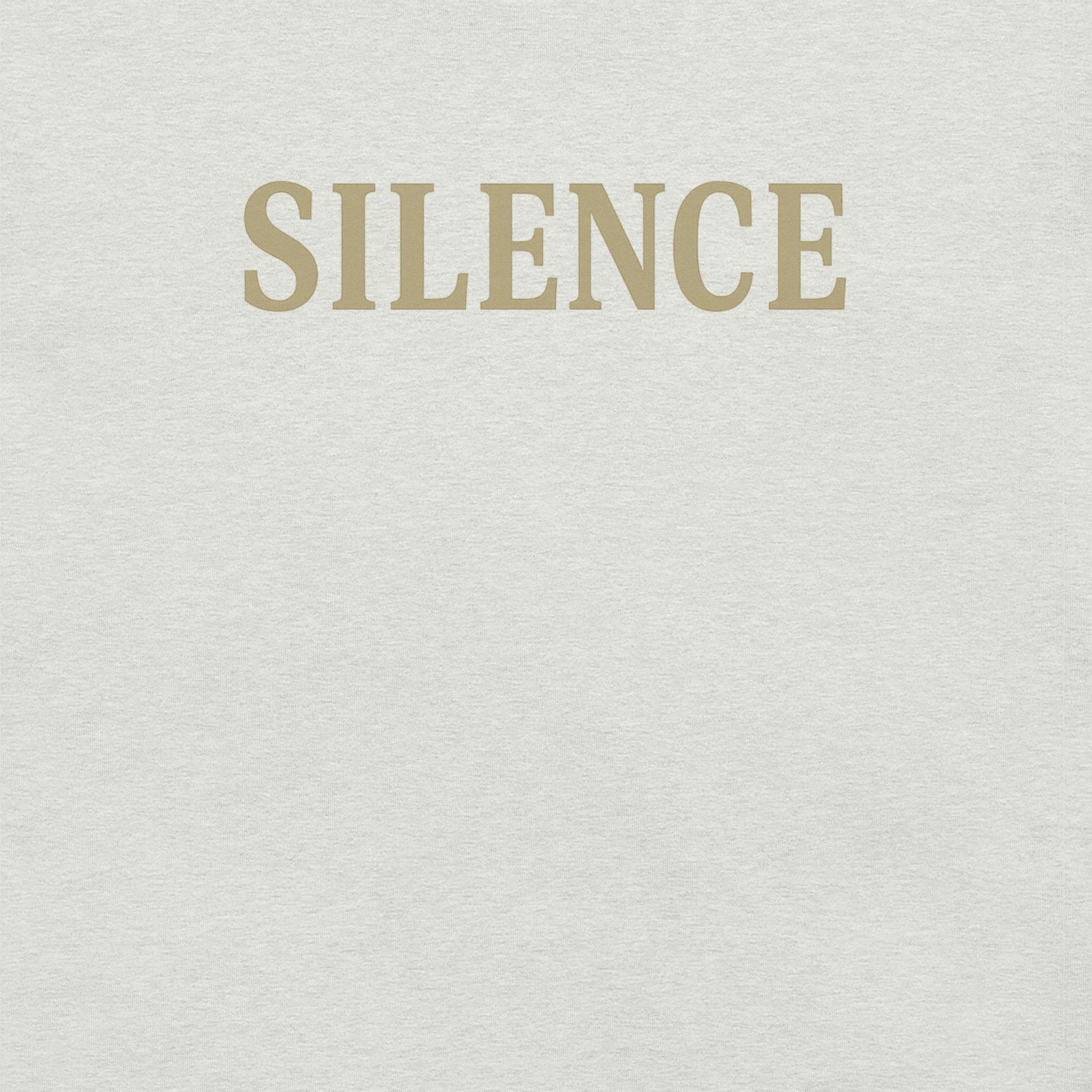 SILENCE | Minimalist Quiet Power Tee by BabyBullTeeDesigns