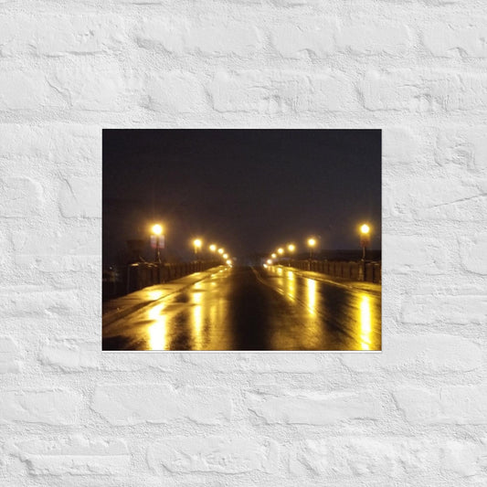 Bridge of Light Golden Reflection Art Print Wall Poster BabyBull
