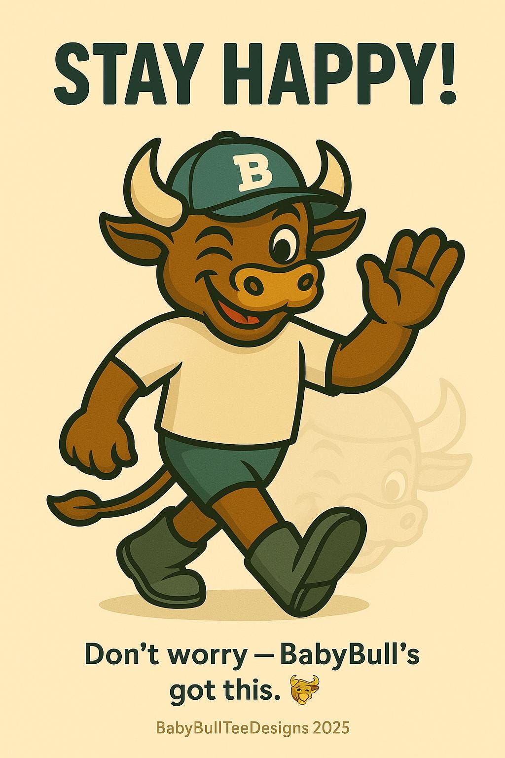 BabyBull Stay Happy Wallpaper Free Phone Screensaver 2025 Edition | BabyBull