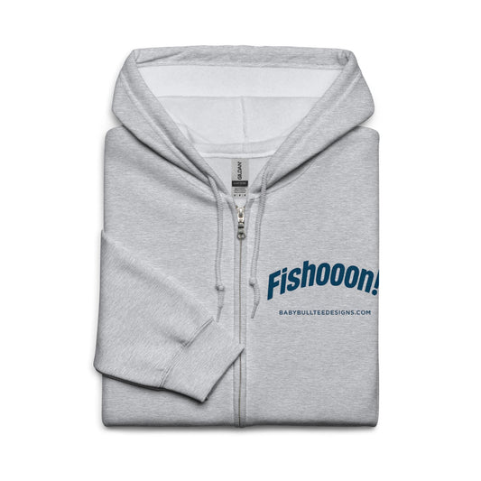 Fishooon Fishing Zip Hoodie: Cozy Angler's Outerwear