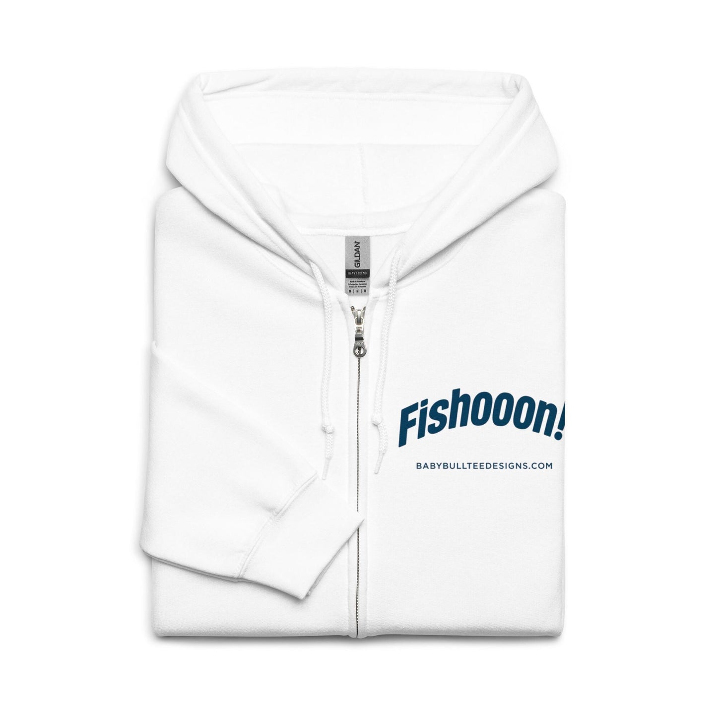 Fishooon Fishing Zip Hoodie: Cozy Angler's Outerwear