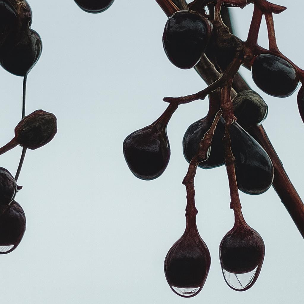 Berry Drip No. 11 — Stillness in Winter