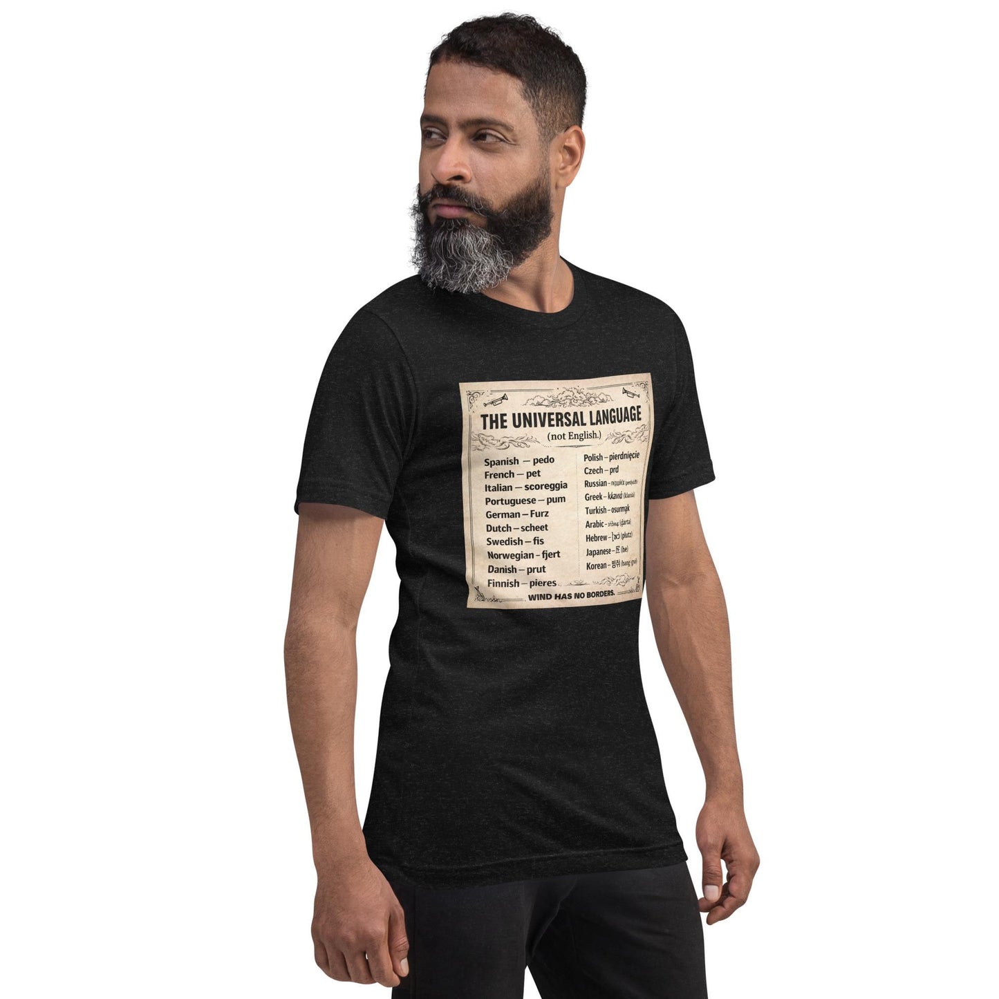 Funny Shirt for Men – Multilingual Fart Humor – Sarcastic Humor Tee – Gag Gift – Adult Humor Shirt