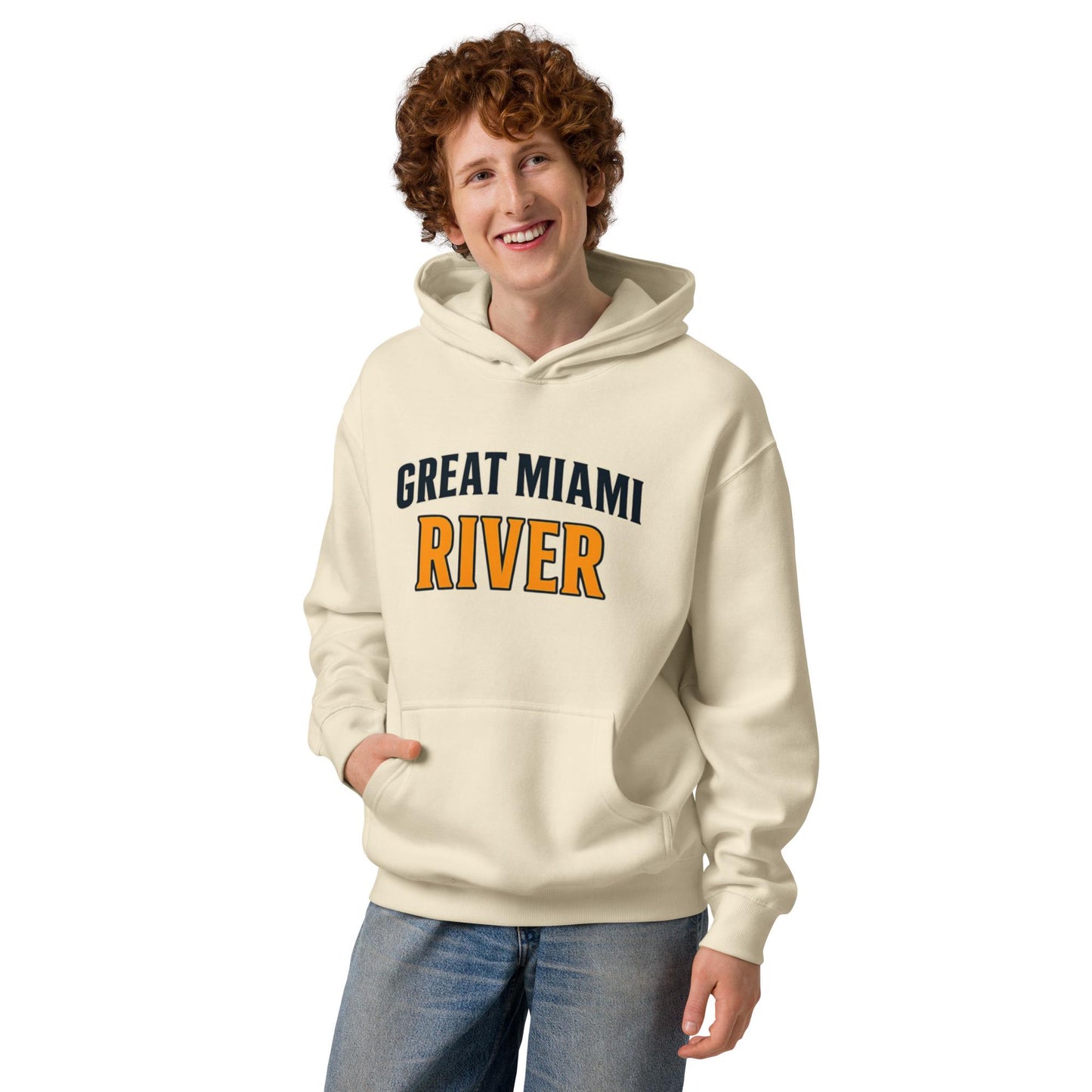 Black Great Miami River Hoodie – BabyBull Fishing Co. | Ohio Fishing Apparel | Fish Hard. Wear the Wink.