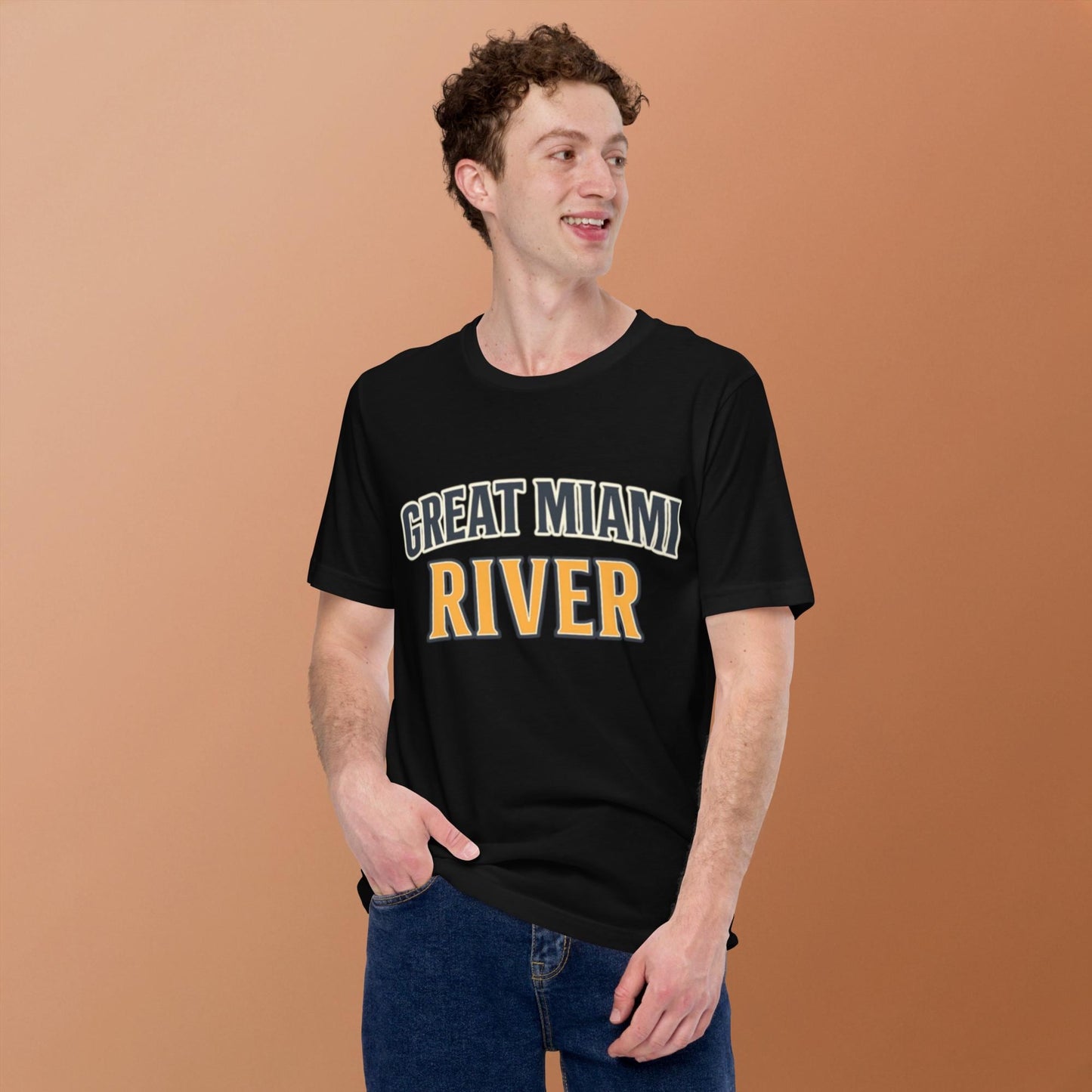 Black Great Miami River – BabyBull Fishing Co. T-Shirt