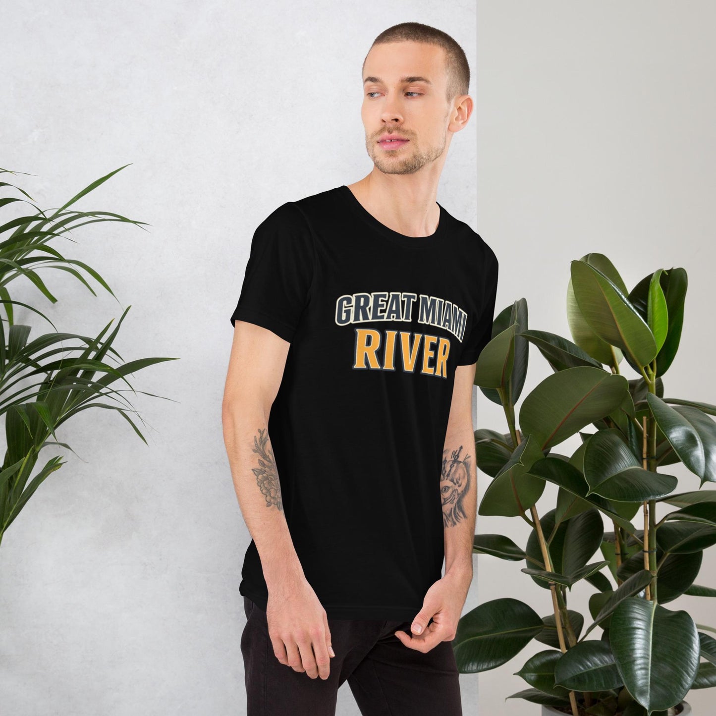 Black Great Miami River – BabyBull Fishing Co. T-Shirt
