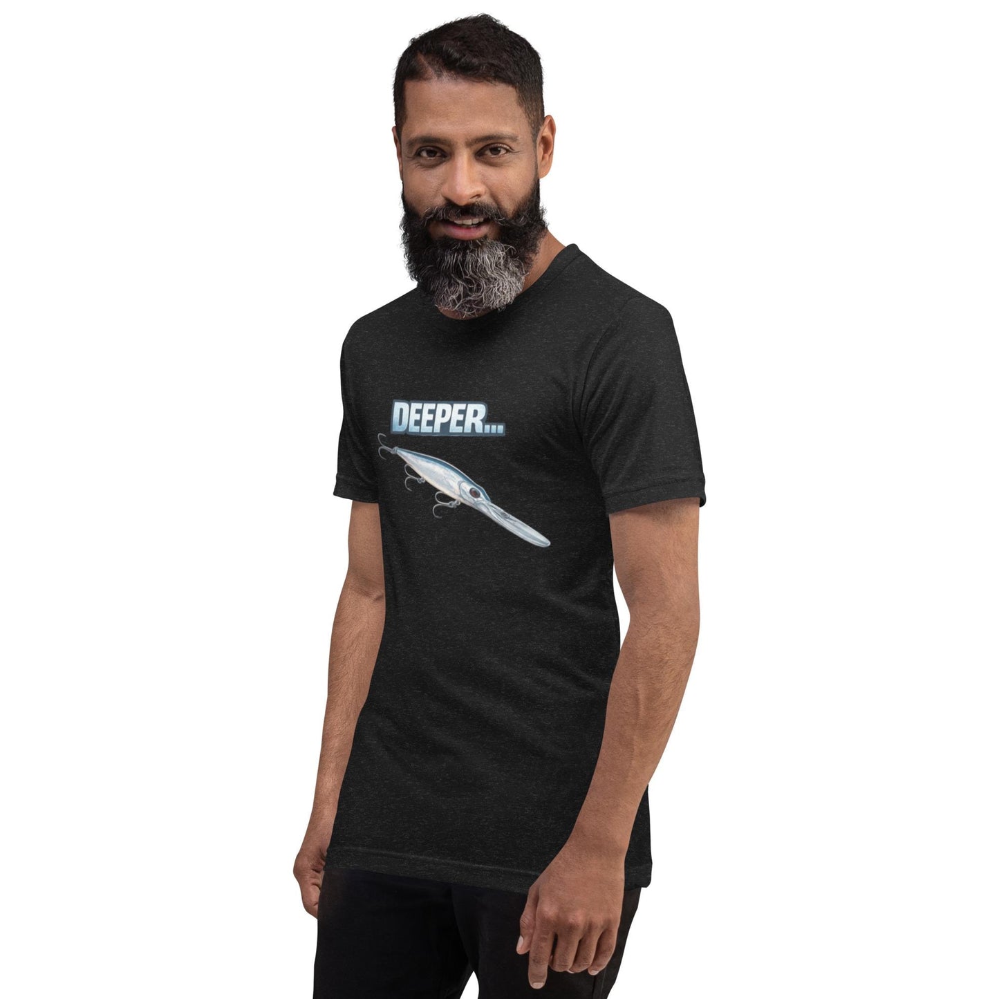 Funny Shirt for Men – DEEPER Fishing Jerkbait Humor – Sarcastic Humor Tee – Gag Gift – Adult Humor Shirt