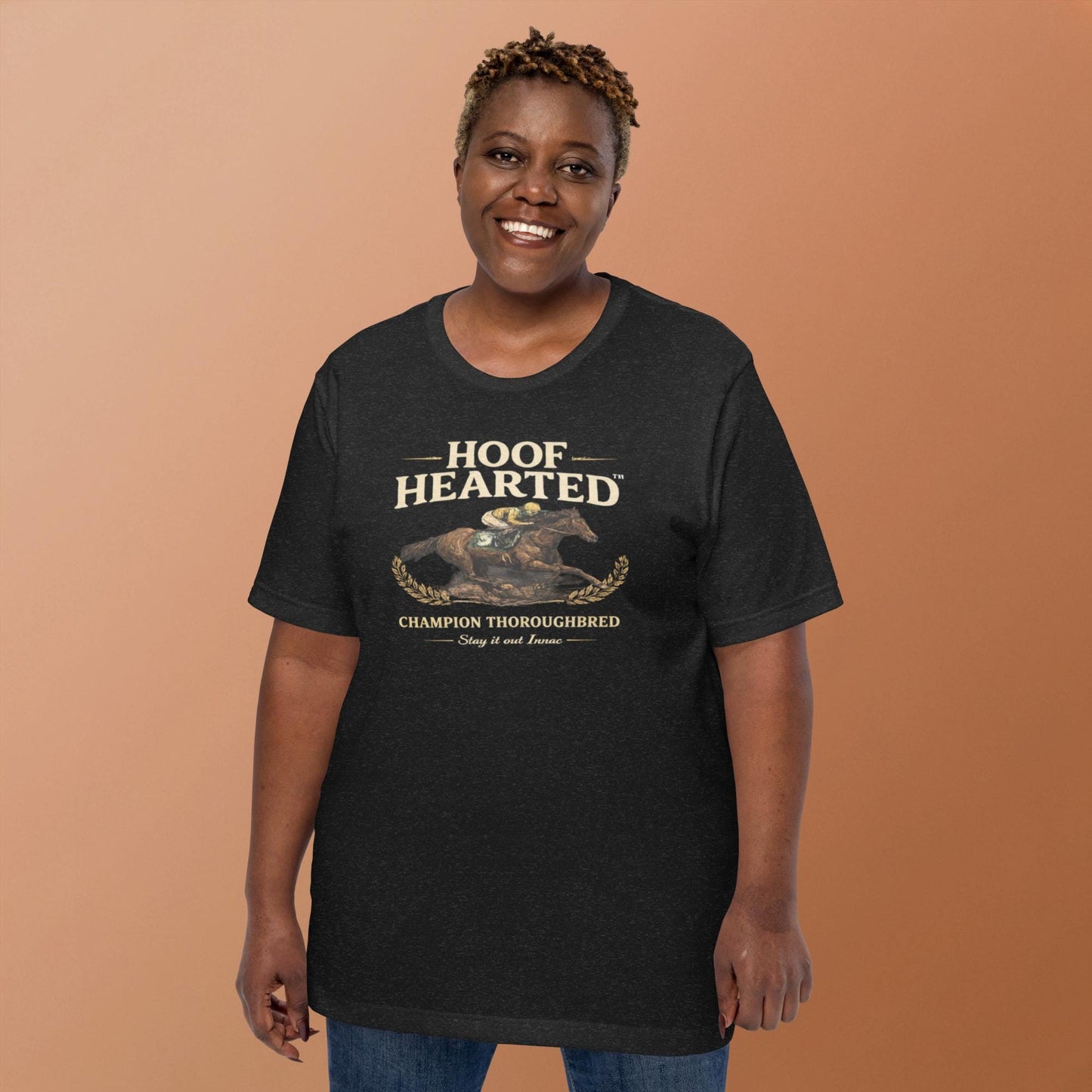 Funny Shirt for Men – Hoof Hearted Horse Racing Humor – Sarcastic Humor Tee – Gag Gift – Adult Humor Shirt