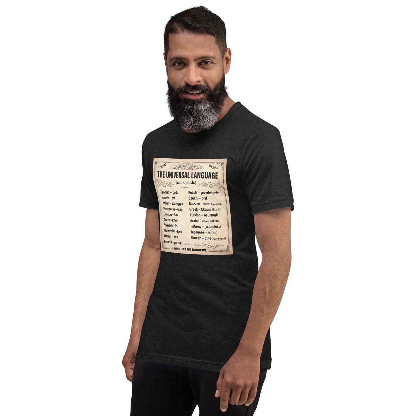Funny Shirt for Men – Multilingual Fart Humor – Sarcastic Humor Tee – Gag Gift – Adult Humor Shirt