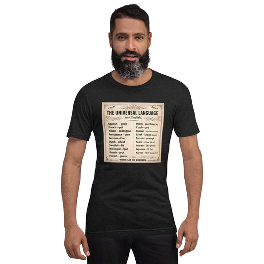 Funny Shirt for Men – Multilingual Fart Humor – Sarcastic Humor Tee – Gag Gift – Adult Humor Shirt