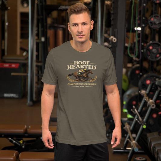 Funny Shirt for Men – Hoof Hearted Horse Racing Humor – Sarcastic Humor Tee – Gag Gift – Adult Humor Shirt