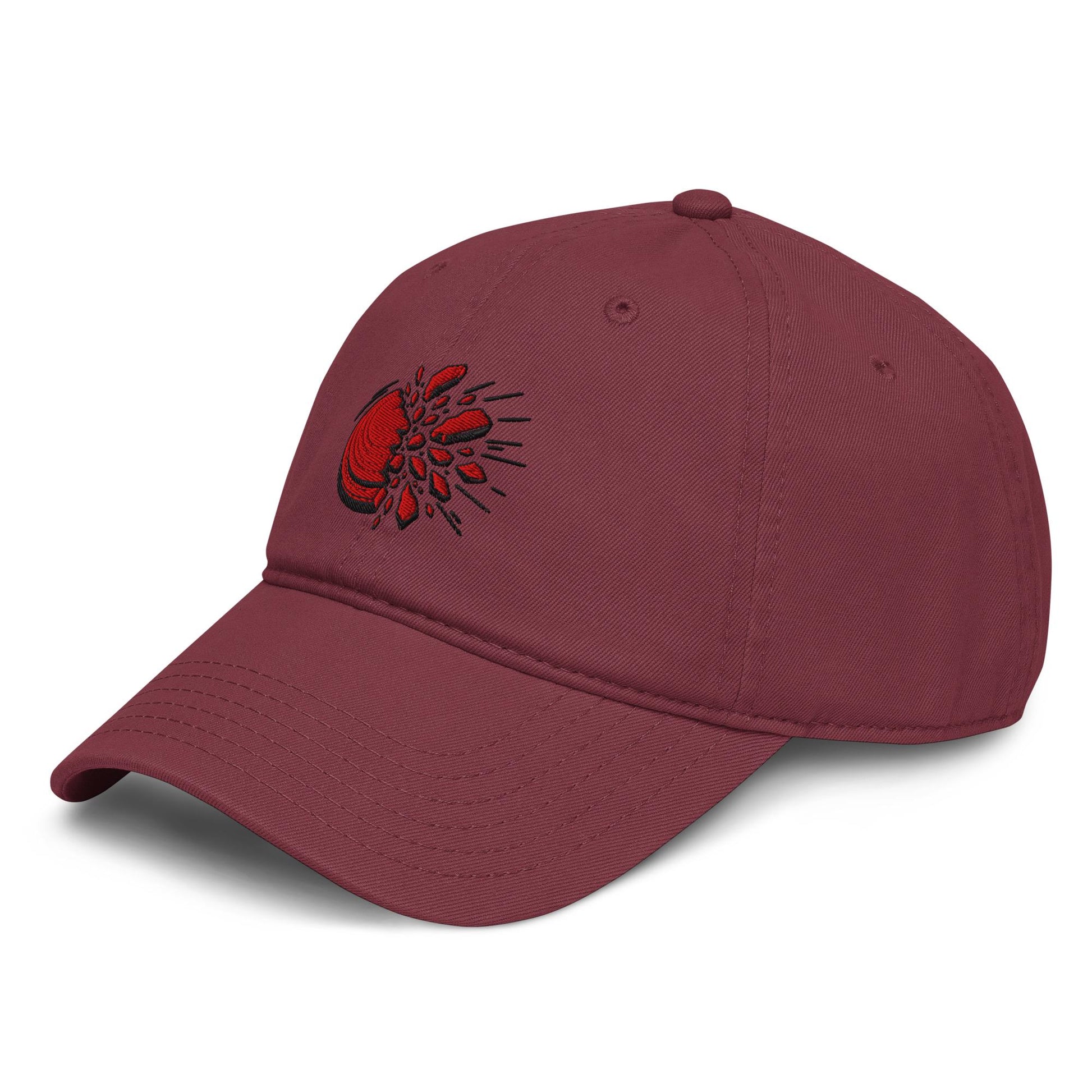 Red Dusted Clay Burst Embroidered Hat – BabyBull Trap Shooting
