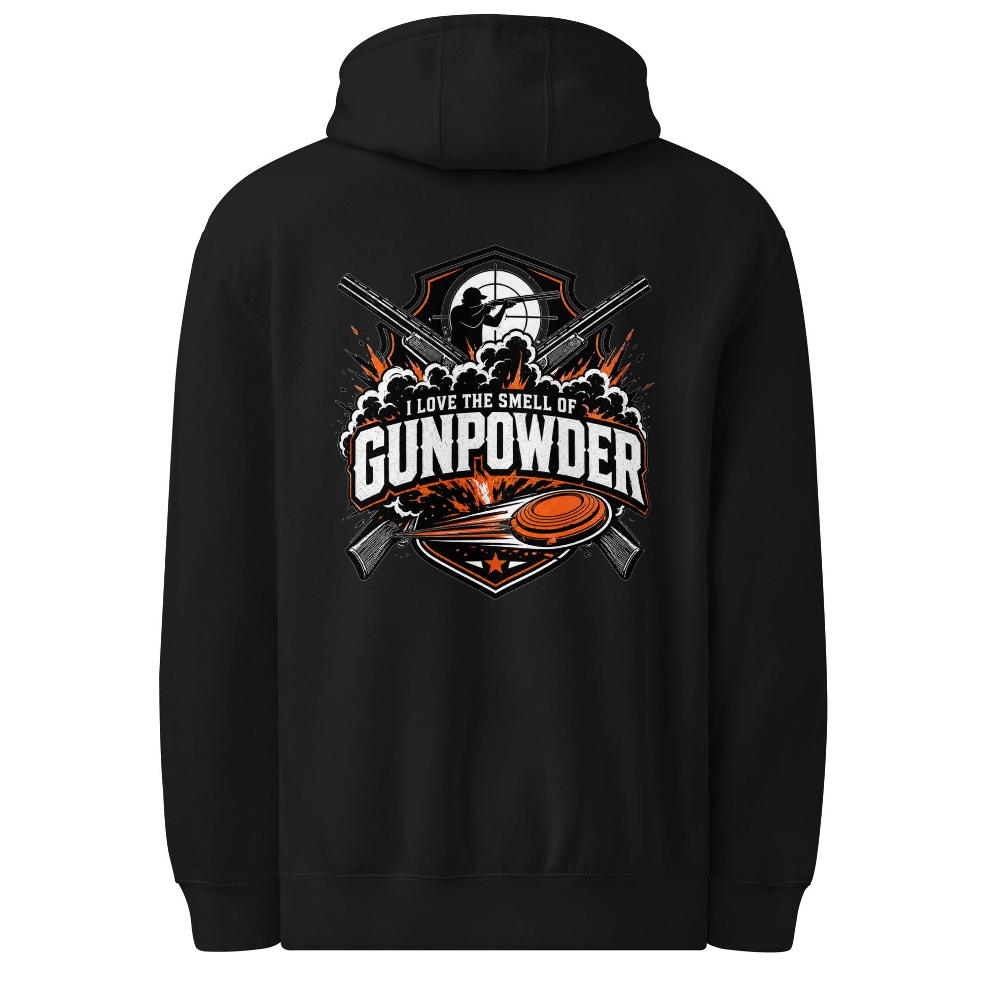 I Love the Smell of Gunpowder Trap Shooting Hoodie