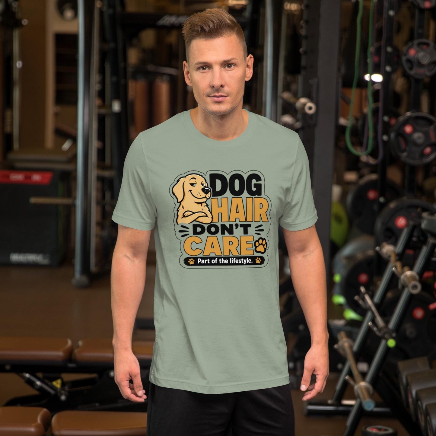 Dog Hair Dont Care T-Shirt | Funny Dog Lover Shirt | Dog Mom Dog Dad Gift Tee