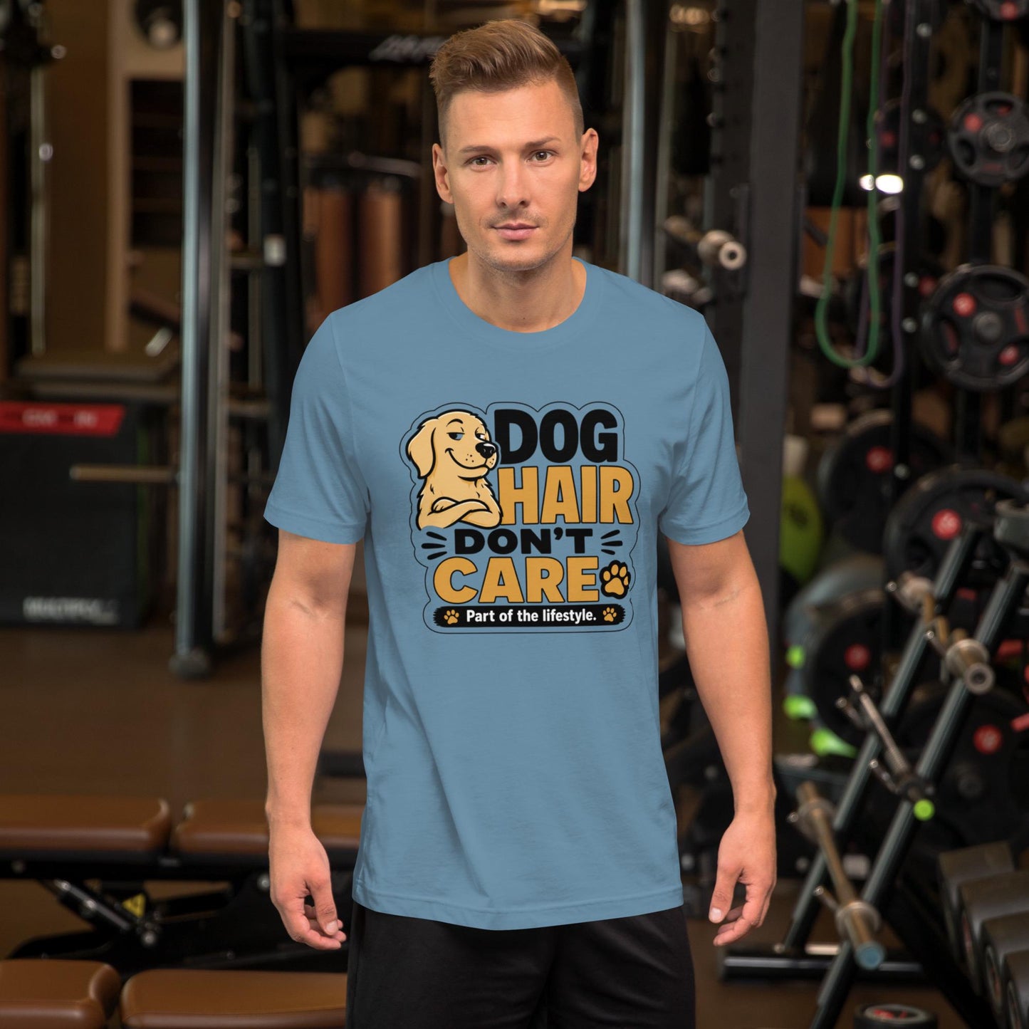 Dog Hair Dont Care T-Shirt | Funny Dog Lover Shirt | Dog Mom Dog Dad Gift Tee