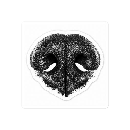 Dog Nose Print Sticker Nose Boop Decal Doig Lover Gift Minimal Black Pet Sticker