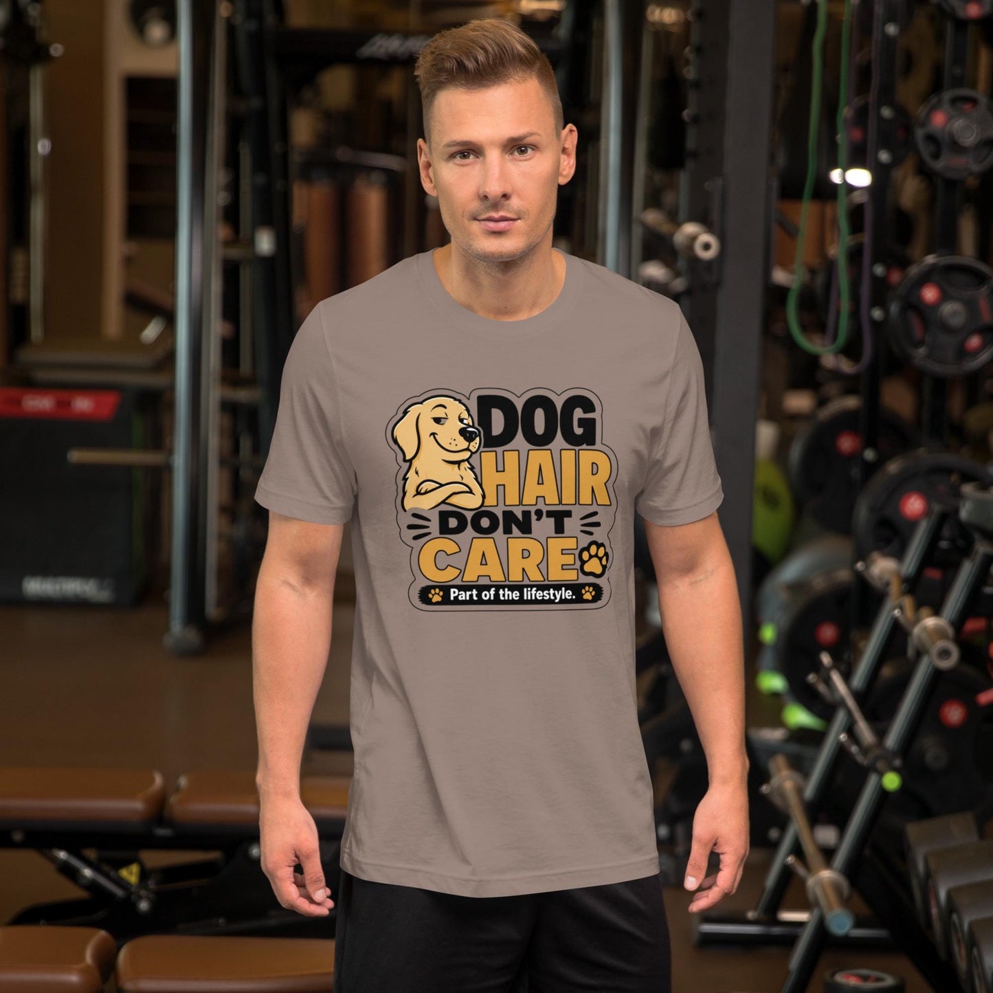 Dog Hair Dont Care T-Shirt | Funny Dog Lover Shirt | Dog Mom Dog Dad Gift Tee