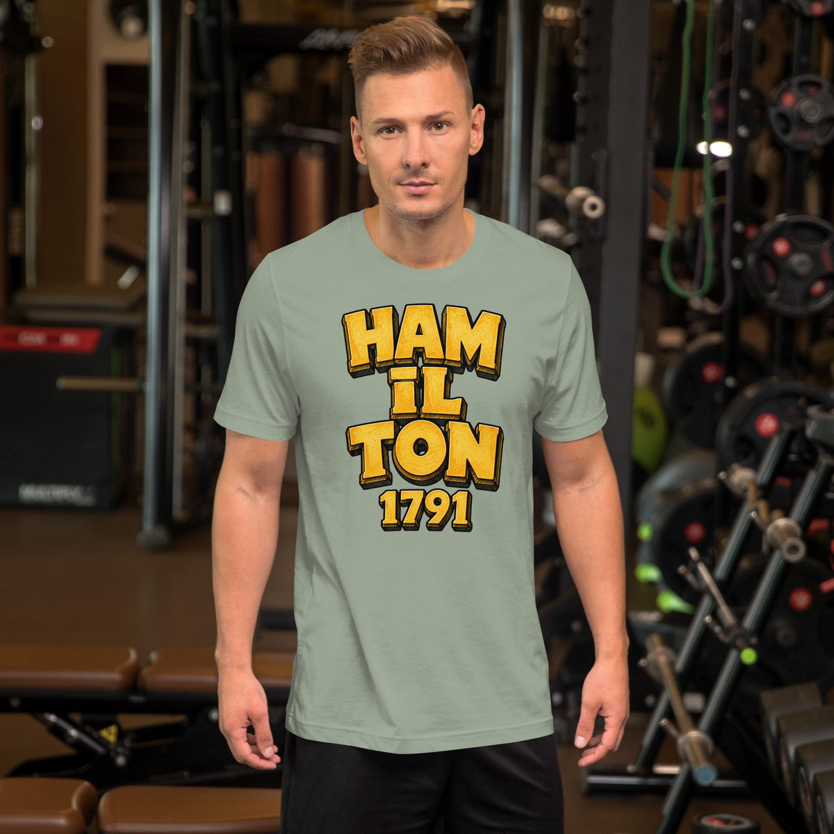 Hamilton 1791 T-Shirt | Black Hamilton Ohio Heritage Tee | Bold Hometown Shirt
