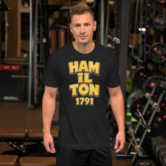 Hamilton 1791 T-Shirt | Black Hamilton Ohio Heritage Tee | Bold Hometown Shirt