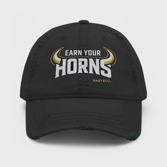 Earn Your Horns – BabyBull Black Hat
